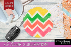 Abstract Fruit Car Coaster - Tutti Frutti Coaster PNG Product Image 1