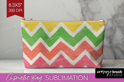 Abstract Fruit Cosmetic Bag - Tutti Frutti Makeup Bag PNG Product Image 1