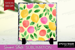 Abstract Fruit Slate PNG - Tutti Frutti Square Slate Product Image 1