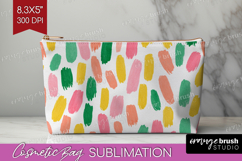 Abstract Fruit Cosmetic Bag - Tutti Frutti Makeup Bag PNG Product Image 1