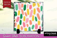Abstract Fruit Slate PNG - Tutti Frutti Square Slate Product Image 1