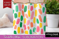Abstract Fruit Tumbler Wrap - Tutti Frutti Tumbler PNG Product Image 1