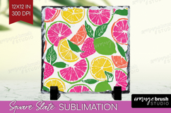 Abstract Fruit Slate PNG - Tutti Frutti Square Slate Product Image 1