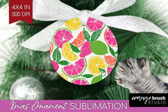 Abstract Fruit Ornament PNG - Tutti Frutti PNG Sublimation Product Image 1