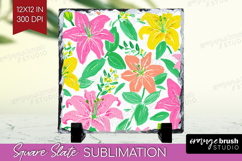 Abstract Fruit Slate PNG - Tutti Frutti Square Slate Product Image 1