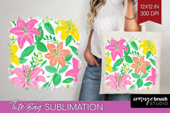 Abstract Fruit Tote Bag - Tutti Frutti Tote Bag PNG Product Image 1
