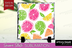 Abstract Fruit Slate PNG - Tutti Frutti Square Slate Product Image 1