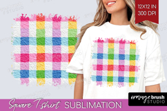 Abstract Fruit Square Tshirt Background - Tutti Frutti PNG Product Image 1