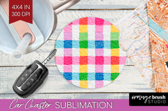 Abstract Fruit Car Coaster - Tutti Frutti Coaster PNG Product Image 1