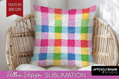 Abstract Fruit Pillow Sublimation - Tutti Frutti Pillow PNG Product Image 1