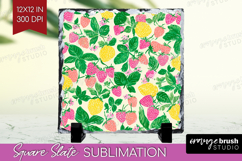 Abstract Fruit Slate PNG - Tutti Frutti Square Slate Product Image 1