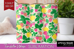 Abstract Fruit Tumbler Wrap - Tutti Frutti Tumbler PNG Product Image 1