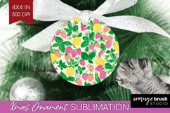Abstract Fruit Ornament PNG - Tutti Frutti PNG Sublimation Product Image 1