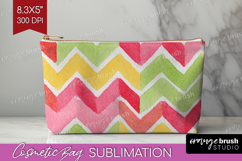 Abstract Fruit Cosmetic Bag - Tutti Frutti Makeup Bag PNG Product Image 1