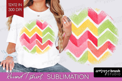 Abstract Fruit Round Tshirt Background - Tutti Frutti PNG Product Image 1