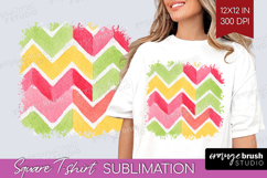 Abstract Fruit Square Tshirt Background - Tutti Frutti PNG Product Image 1