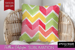 Abstract Fruit Pillow Sublimation - Tutti Frutti Pillow PNG Product Image 1