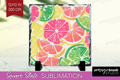 Abstract Fruit Slate PNG - Tutti Frutti Square Slate Product Image 1