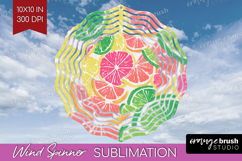 Abstract Fruit Wind Spinner Sublimation PNG - Tutti Frutti Product Image 1