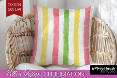 Abstract Fruit Pillow Sublimation - Tutti Frutti Pillow PNG Product Image 1