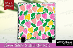 Abstract Fruit Slate PNG - Tutti Frutti Square Slate Product Image 1