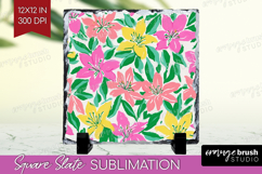 Abstract Fruit Slate PNG - Tutti Frutti Square Slate Product Image 1