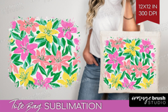Abstract Fruit Tote Bag - Tutti Frutti Tote Bag PNG Product Image 1