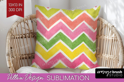 Abstract Fruit Pillow Sublimation - Tutti Frutti Pillow PNG Product Image 1