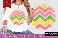 Abstract Fruit Round Tshirt Background - Tutti Frutti PNG Product Image 1