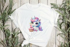 Unicorn Birthday Sublimation Clipart Product Image 2