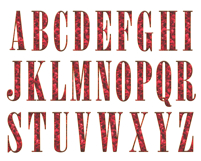 Red Diamond Alphabet: PNG Clipart Product Image 5