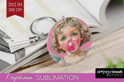Valentine Angel Keychain PNG - Cupid Keychain Sublimation Product Image 1