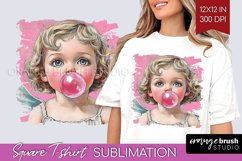 Valentine Angel Square Tshirt Background - Cupid PNG Product Image 1