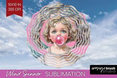 Valentine Angel Wind Spinner Sublimation PNG - Cupid Round Product Image 1