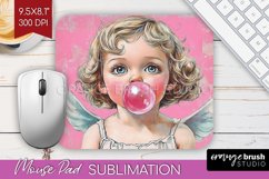 Valentine Angel Mouse Pad Sublimation - Cupid Mousepad PNG Product Image 1