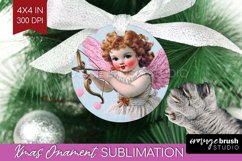 Valentine Angel Ornament PNG - Cupid PNG Sublimation Product Image 1