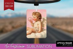 Valentine Angel Air Freshener PNG - Cupid PNG Sublimation Product Image 1