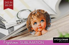 Valentine Angel Keychain PNG - Cupid Keychain Sublimation Product Image 1
