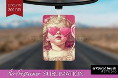 Valentine Angel Air Freshener PNG - Cupid PNG Sublimation Product Image 1