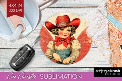 Valentine Angel Car Coaster - Cupid Coaster PNG Sublimation Product Image 1