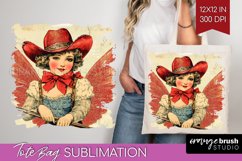 Valentine Angel Tote Bag - Cupid Tote Bag PNG Sublimation Product Image 1