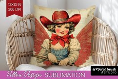 Valentine Angel Pillow Sublimation - Cupid Pillow Cover PNG Product Image 1