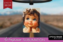 Valentine Angel Air Freshener PNG - Cupid PNG Sublimation Product Image 1