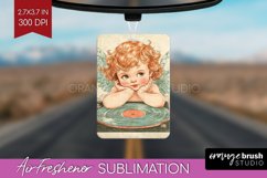 Valentine Angel Air Freshener PNG - Cupid PNG Sublimation Product Image 1