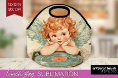 Valentine Angel Lunch Bag - Cupid Lunch Bug PNG Sublimation Product Image 1
