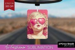 Valentine Angel Air Freshener PNG - Cupid PNG Sublimation Product Image 1