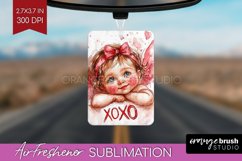 Valentine Angel Air Freshener PNG - Cupid PNG Sublimation Product Image 1