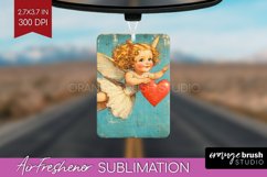 Valentine Angel Air Freshener PNG - Cupid PNG Sublimation Product Image 1