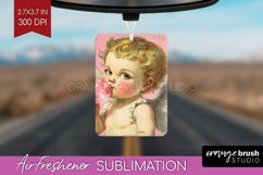 Valentine Angel Air Freshener PNG - Cupid PNG Sublimation Product Image 1
