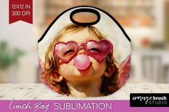 Valentine Angel Lunch Bag - Cupid Lunch Bug PNG Sublimation Product Image 1